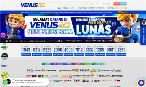 VENUS4D Situs Togel Online & Slot Maxwin.